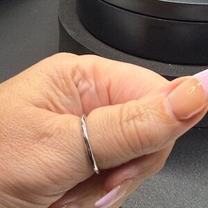 Basic Plain Silver Ring Size 10